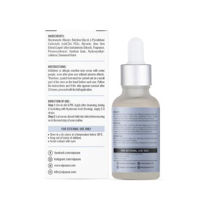 Rejusure 10% Niacinamide + 1% Zinc Facial Serum 10 ml - Face Serum