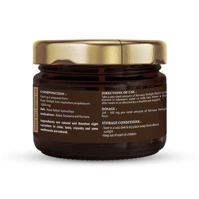 Nirvasa Shilajit Resin (Pack of 6 x 20 gm) 1's - Sexual Care