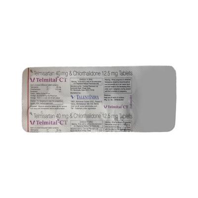 Telmital CT 40/12.5mg Tablet 10'S - Hypertension-Ang