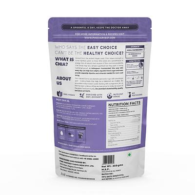 Pink Harvest Farms Chia Seeds 350 gm - Nutritional Bars