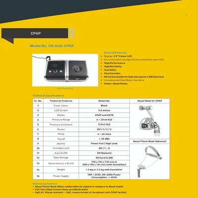 RespBuy BMC GII Auto CPAP Machine with Full Face Mask and Hose (Medium) - Health Monitors And Equipment
