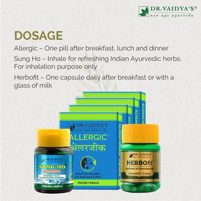 Dr. Vaidya's Ayurvedic Allergy & Cold Pack - Speciality Medicines