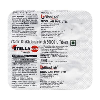 STELLA 60k Tablet 4's - Supplements-Vam
