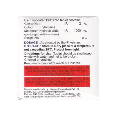 GLIMIPRIME M2 FORTE Tablet 15's - Diabetes-Ant