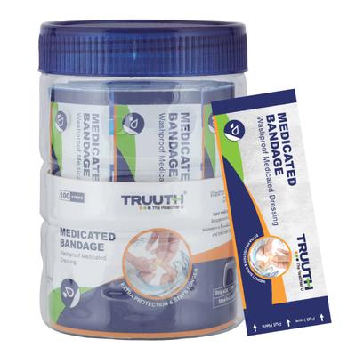 Truuth Medicated Bandage - Washproof 100's - Bandages