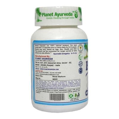 Planet Ayurveda Brahmi Capsules 60's - Speciality Medicines