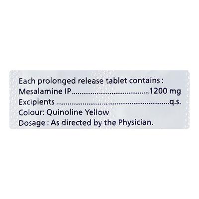 MESADAC 1200mg Tablet 10's - Ulcerative Colitis/Bowel Inflammatory Disease-GIT