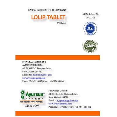 Ayursun Lolip Tablet (Pack of 5 x 30's) - Speciality Medicines