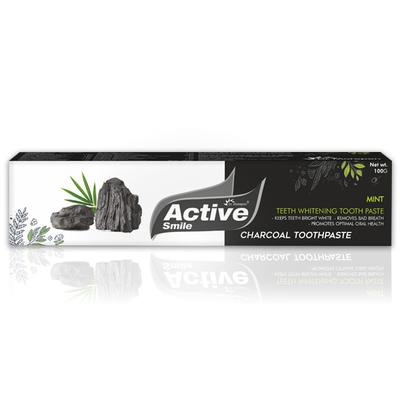 Dr. Morepen Active Smile Charcoal Toothpaste - Mint 100 gm - Toothpaste