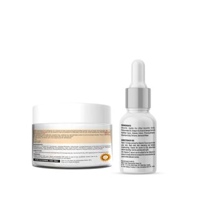 CGG Cosmetics 2 in 1 Vitamin C Water Gel Moisturizer 90 gm + Free Vitamin C Serum 10 ml - Face Moisturizers