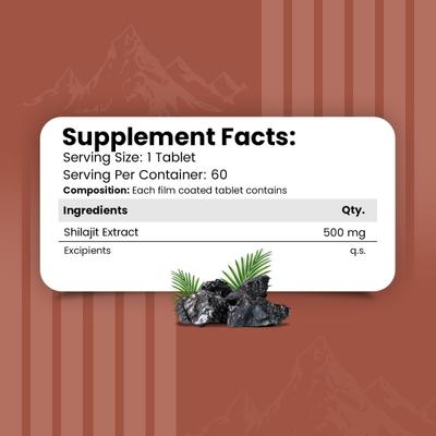 Nirvasa Shilajit Tablet (Pack of 3 x 60's) 1's - General Health