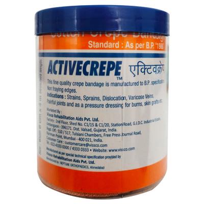 Vissco Activecrepe Cotton Crepe Bandage (6 cm x 4 mtr) - Bandages