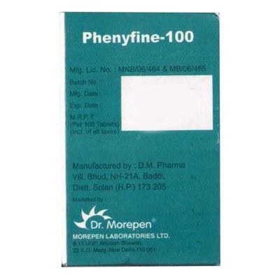 PHENYFINE 100 Tablet 100's - Epilepsy/Convulsion-Ant