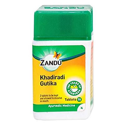 Zandu Khadiradi Gutika Tablet 70's - Speciality Medicines