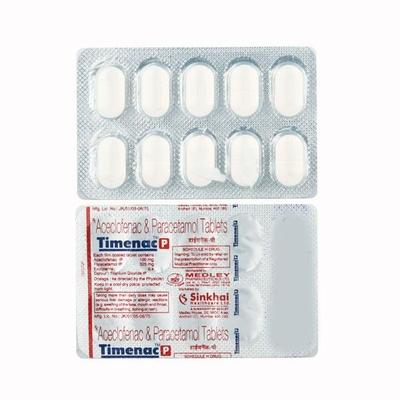 Timenac P Tablet 10'S - Pain relief-Nsa