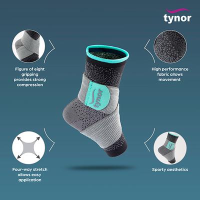 Tynor Ankle Binder Urbane (M) (D 53) - Knee/Ankle/Leg/Foot Supports