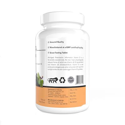 Briyo Vitamin D3 2000 IU Chewable tablets - Natural Grape Flavor 90's - Multi-Vitamins