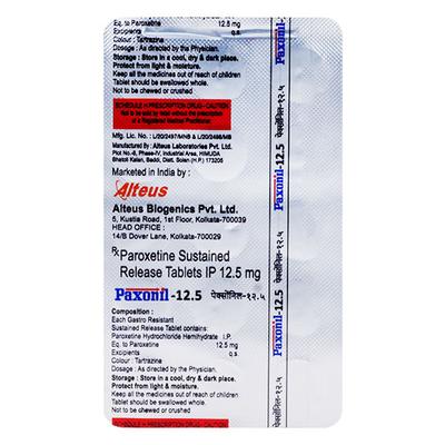 PAXONIL 12.5mg Tablet 15's - Depression-Ant