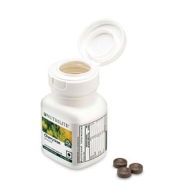 NUTRILITE CHERRY IRON TABLET 90'S - Calcium And Minerals