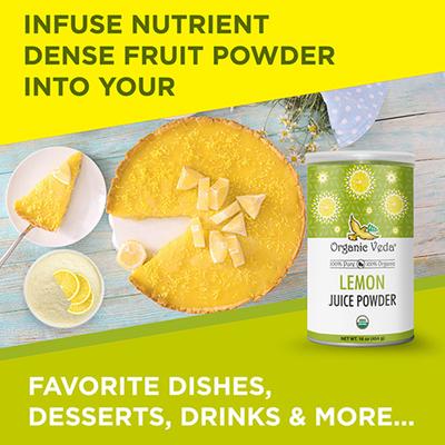 Organic Veda Lemon Juice Powder 454 gm - Pure Herbs