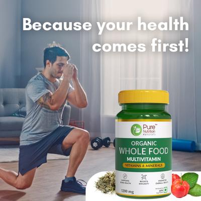 Pure Nutrition Organic Whole Food Multivitamin Tablet 60's - Multi-Vitamins