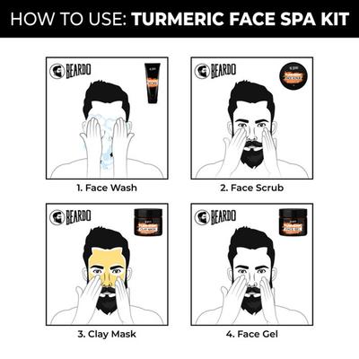 Beardo Face Spa Kit - Turmeric - Facial Kits
