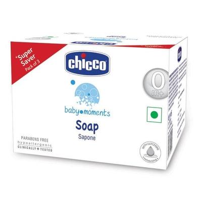 Chicco Baby Moments Soap (Pack of 3 x 100 gm) - Baby Soap