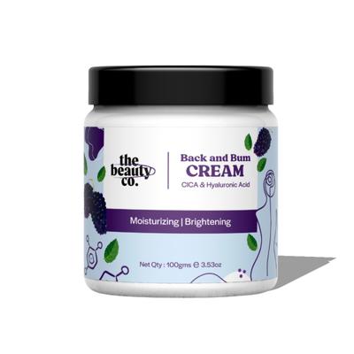 The Beauty Co. Back and Bum Moisturizing Brightening Cream 100 gm - Lotions & Creams