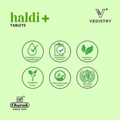 Vedistry Haldi+ Tablet 60's - Pure Herbs