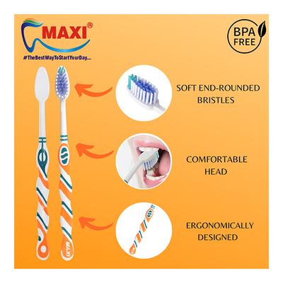 Maxi 1 Number Toothbrush - Soft/Medium (Buy 1 Get 1 Free) - Toothbrushes