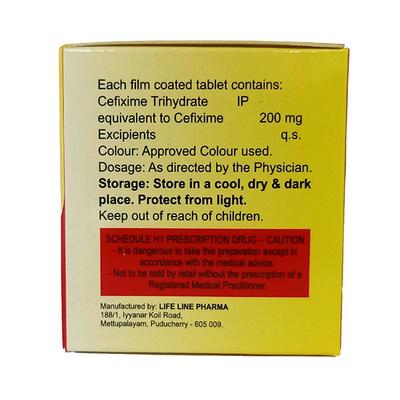 OPIXIM 200 Tablet 10's - Bacterial Infections-Cep