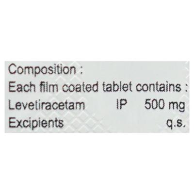 LEVESRA 500 Tablet 10's - Epilepsy/Convulsion-Ant