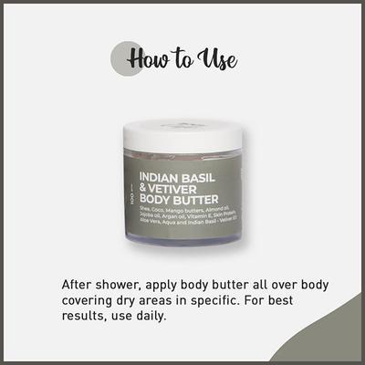 Body Cafe Indian Basil & Vetiver Body Butter 100 gm - Body Butter