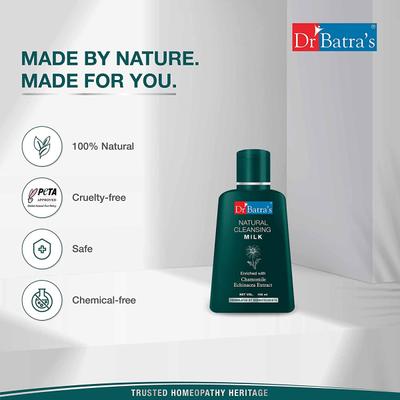 Dr Batra's Natural Cleansing Milk - Echinacea & Chamomile 100 ml - Lotions & Creams
