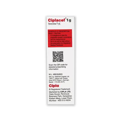 Ciplacef 1000mg Injection 5ml - Bacterial Infections-Cep