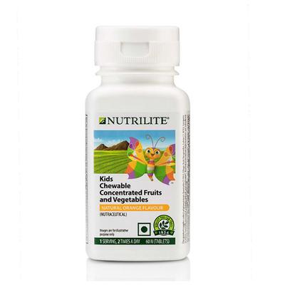 NUTRILITE KIDS CHEWABLE CONCENTRATED FRUITS AND VEGETABLES TABLET 60'S - Calcium And Minerals