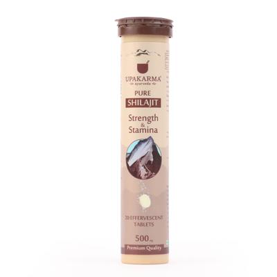Upakarma Ayurveda Pure Shilajit Effervescent Tablet 20's - Speciality Medicines