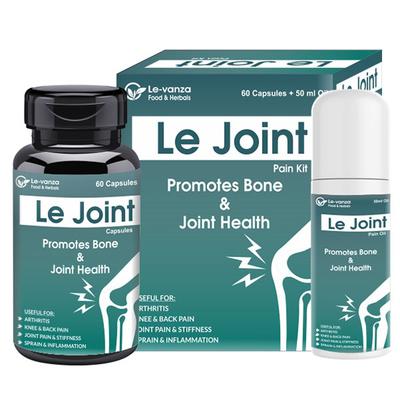 Le-Vanza Le Joint Pain Kit (Capsule 60's + Oil 50 ml) - Pain Relief (Ayush)