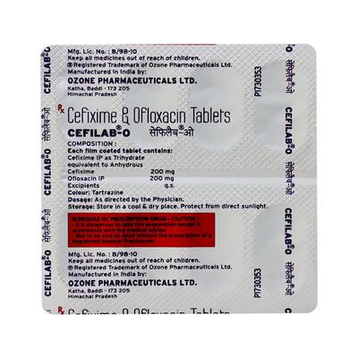 Cefilab O Tablet 10'S - Bacterial Infections-Cep