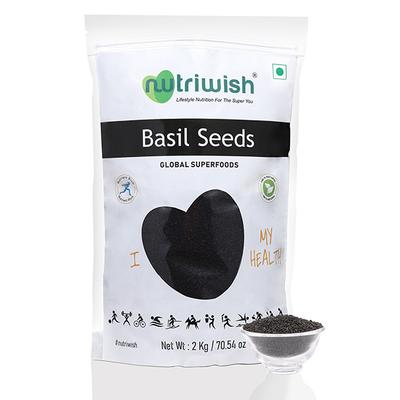 Nutriwish Basil Seeds 2 kg - Nutritional Bars