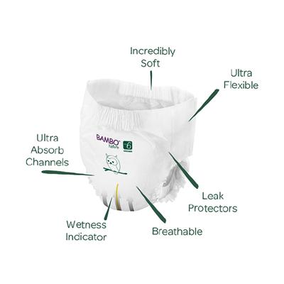 Bambo Nature Pant Diapers with Wetness Indicator - XXL (6) 90's - Diapers & Wipes