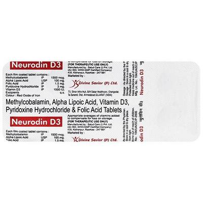 NEURODIN D3 Tablet 10's - Supplements-Vam