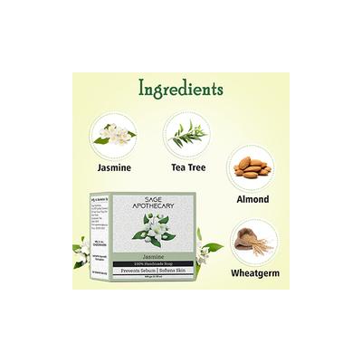 Sage Apothecary Jasmine Soap 100 gm - Shower Gels & Body Wash