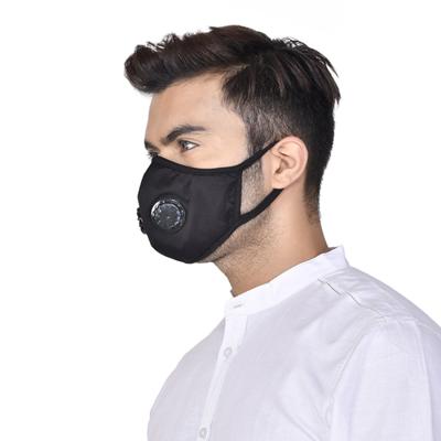 Smog Guard N99 Face Mask With Two Valves (L) - Black (Pack of 1) - Face Mask