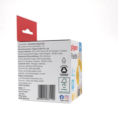 Pigeon Flexible Slim Neck 4+ Months Round Hole Nipple (M) 1's - Feeding & Nursing