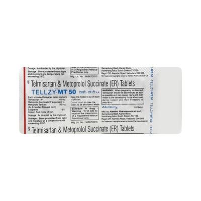Tellzy MT 50mg Tablet 10'S - Hypertension-Ang