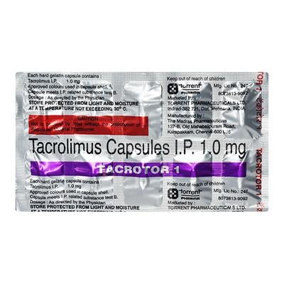 Tacrotor 1mg Capsule 10'S - Auto Immune Disease-Imm