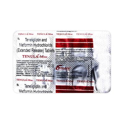 TENULA M 500 Tablet 10's - Diabetes-Ant