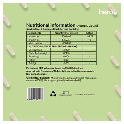 Hera No More PCOD Capsule 60's - Women Health