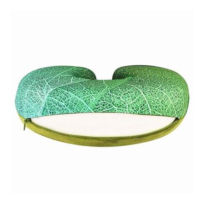 VIAGGI Memory Foam Neck Pillow - Leaf Green - Pads And Pillows